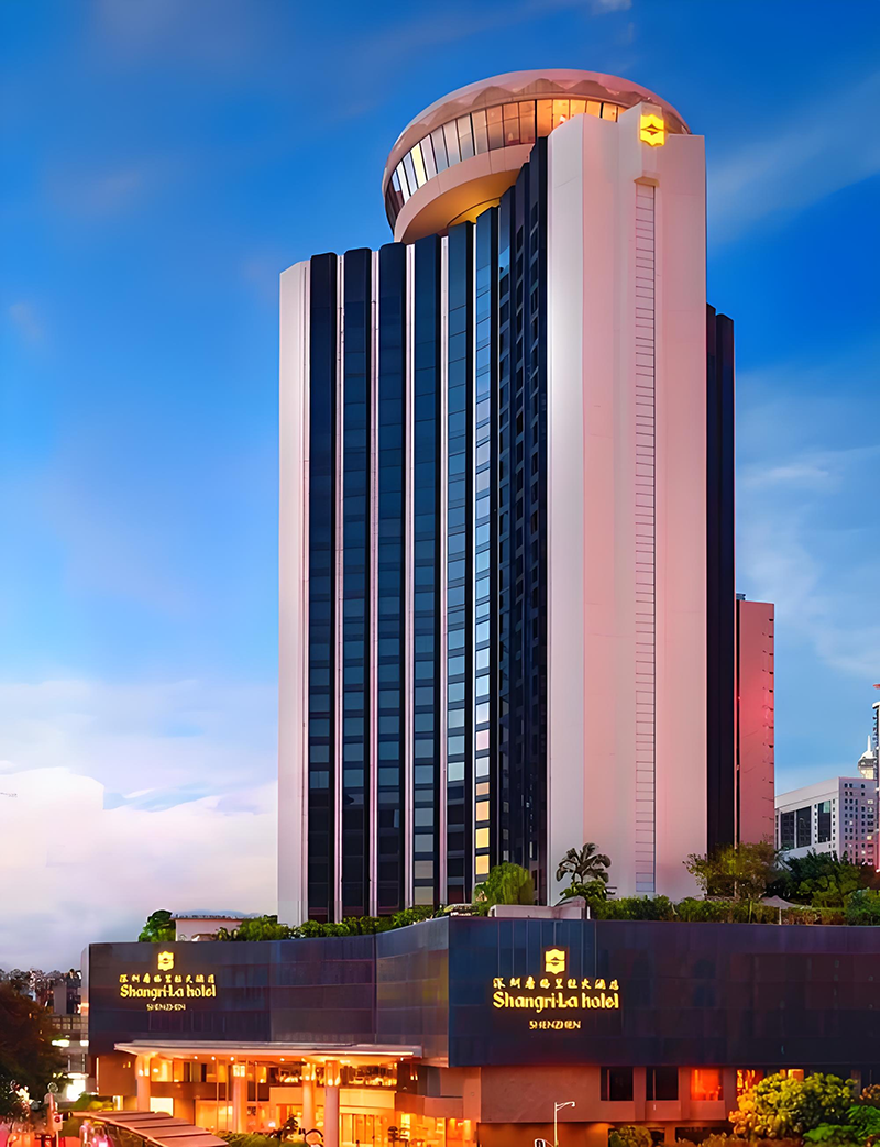 深圳香格里拉大酒店。地址:深圳市羅湖區建設路1002號